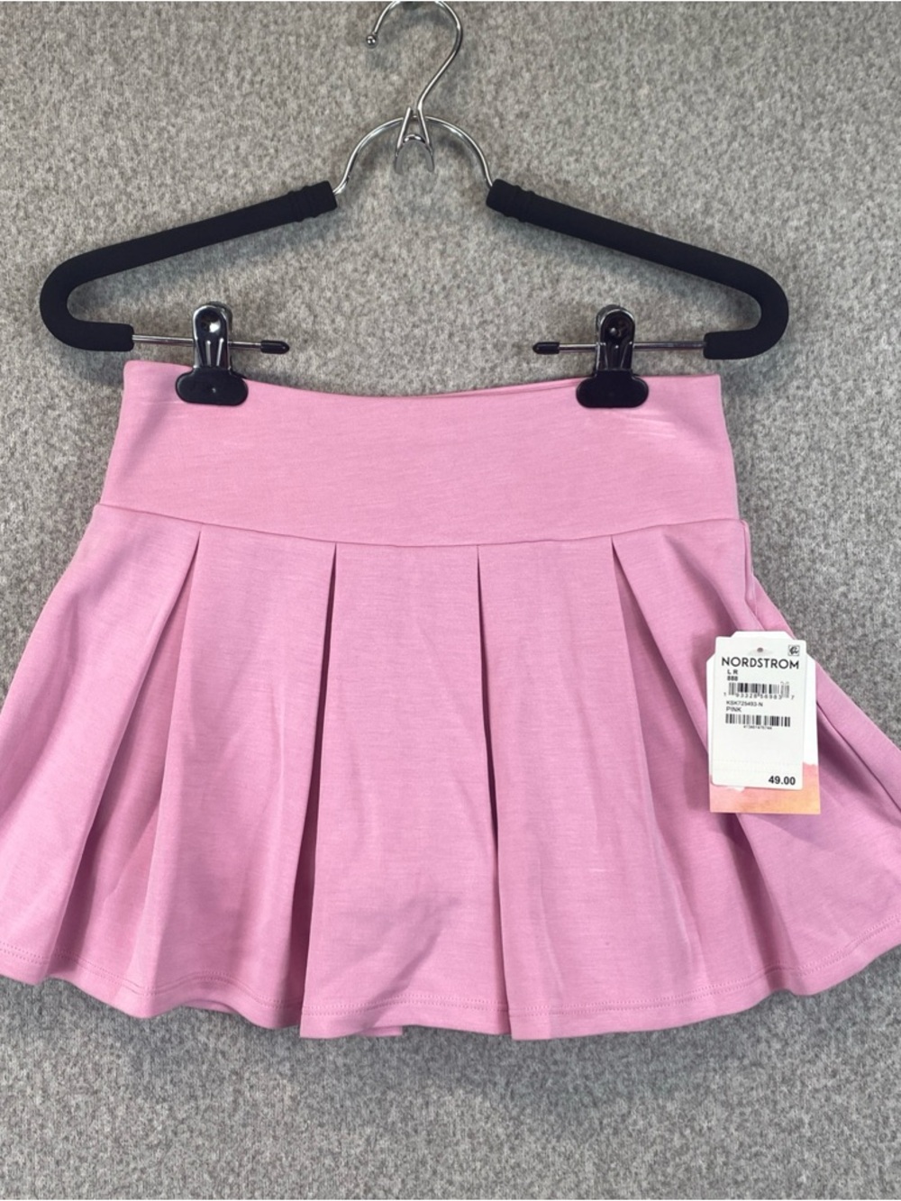 Nordstrom bubble gum Pink Tennis Skort Jrs. L Soft Stretchy Inseam 1.5” Cheer
